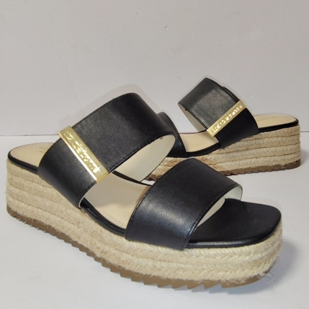 Liz Claiborne Embrook Women's Double-Band Espadrille Slide Wedge Platform Sandal - Picture 2 of 12